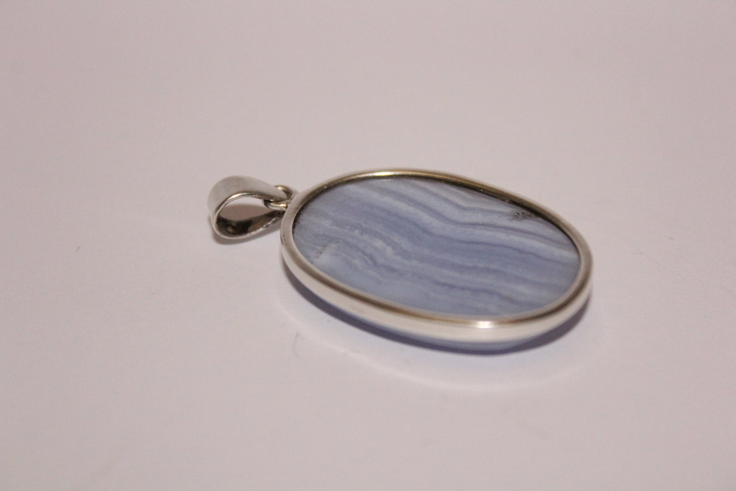 Pendant - Blue Lace Agate - lge
