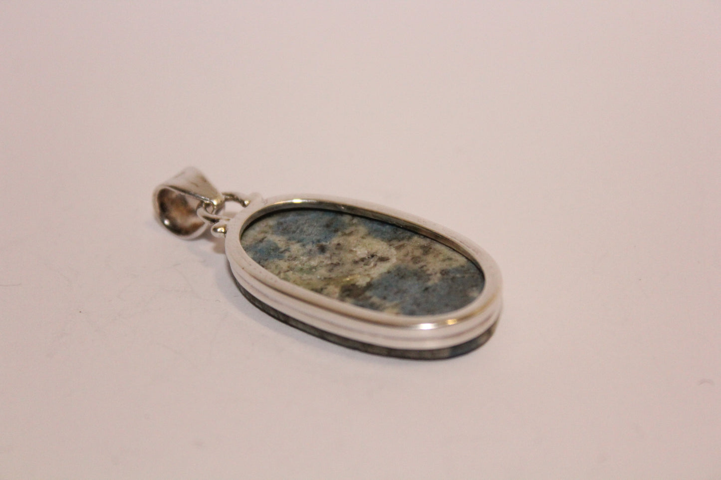 Pendant - Azurite in Granite - K2 - lge