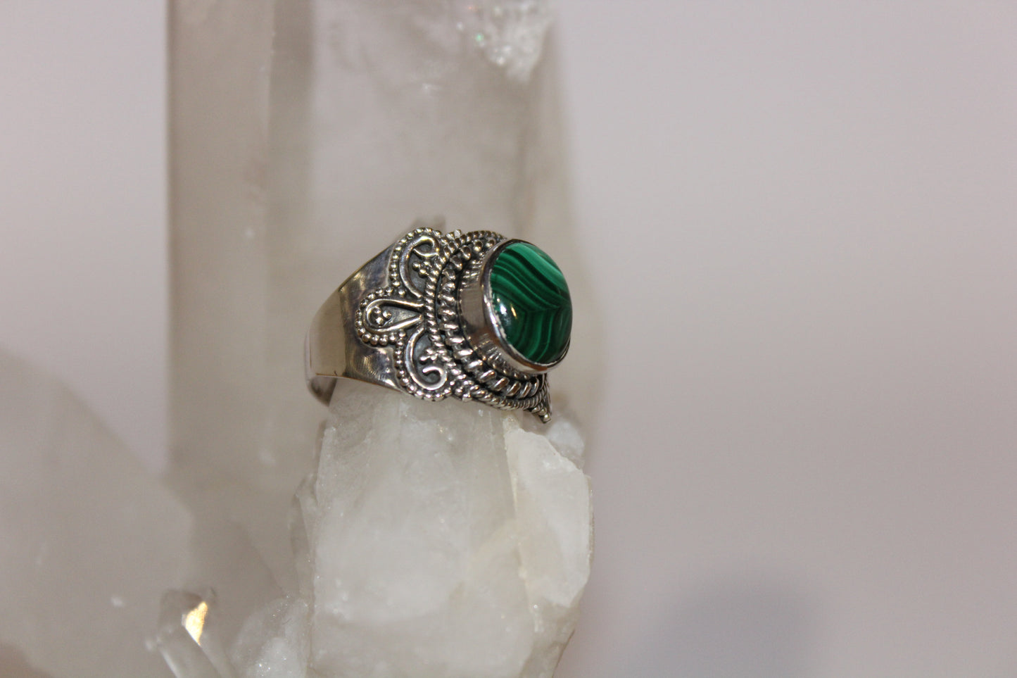 Ring - Malachite - size - 9