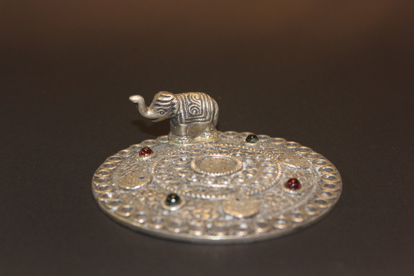 Incense Holder - Silver - Elephant
