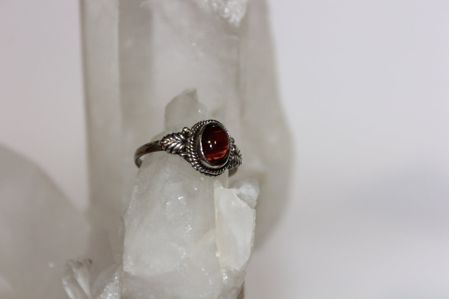 Ring - Red Tiger eye - size - 8
