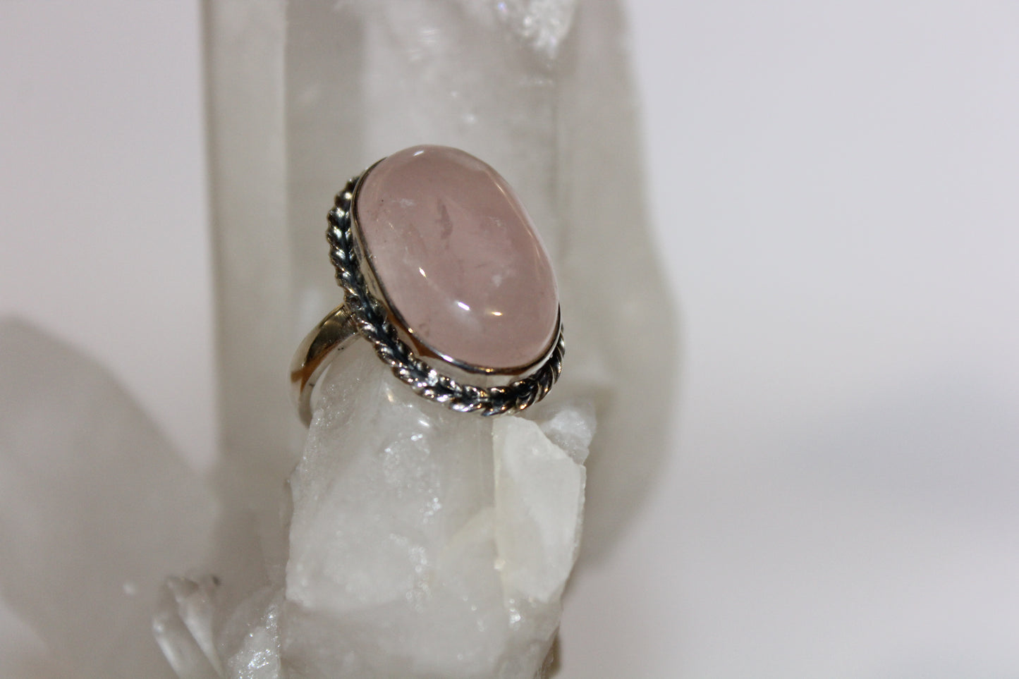 Ring - Rose Quartz - size - 10