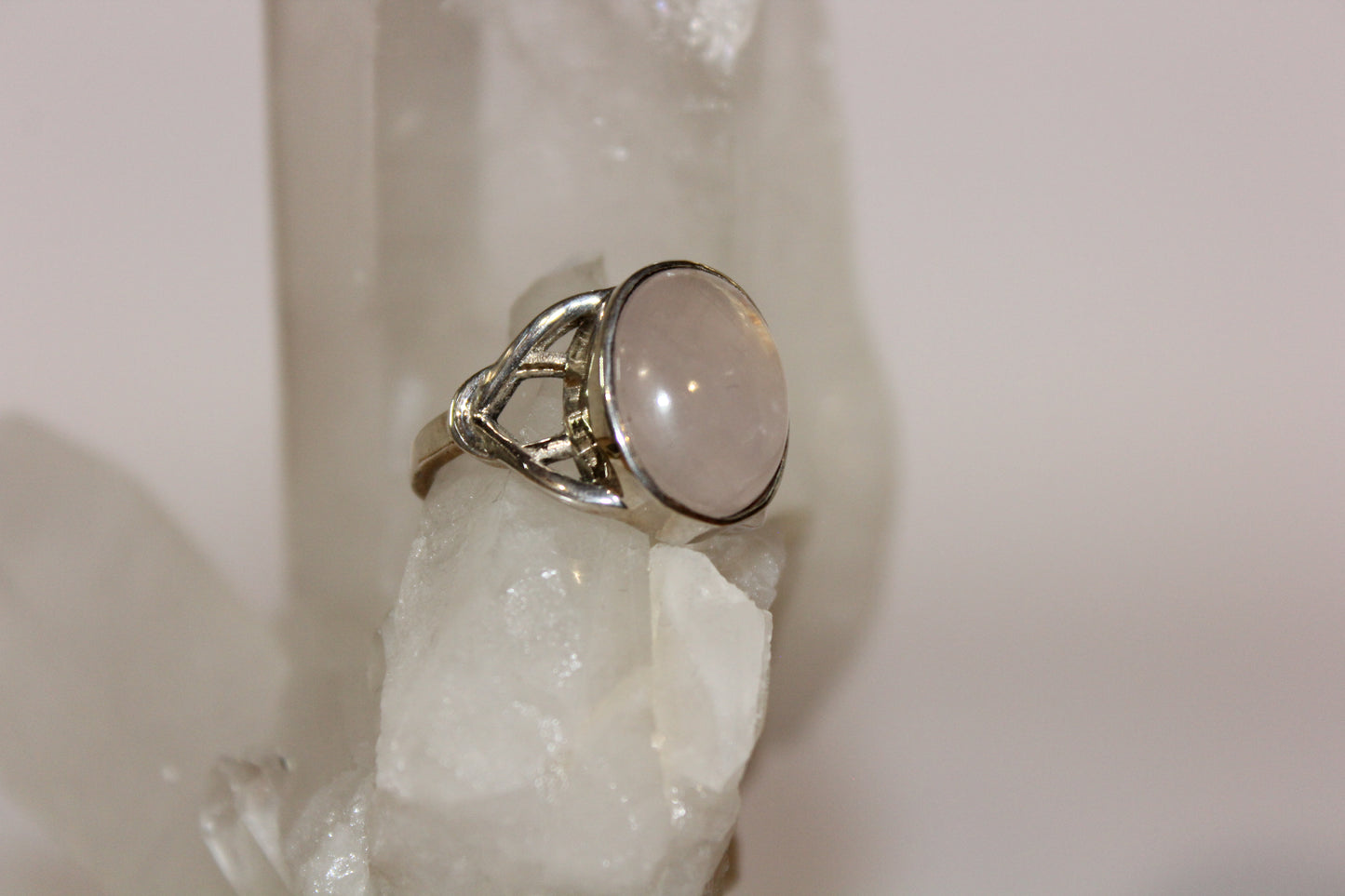 Ring - Rose Quartz - size - 10