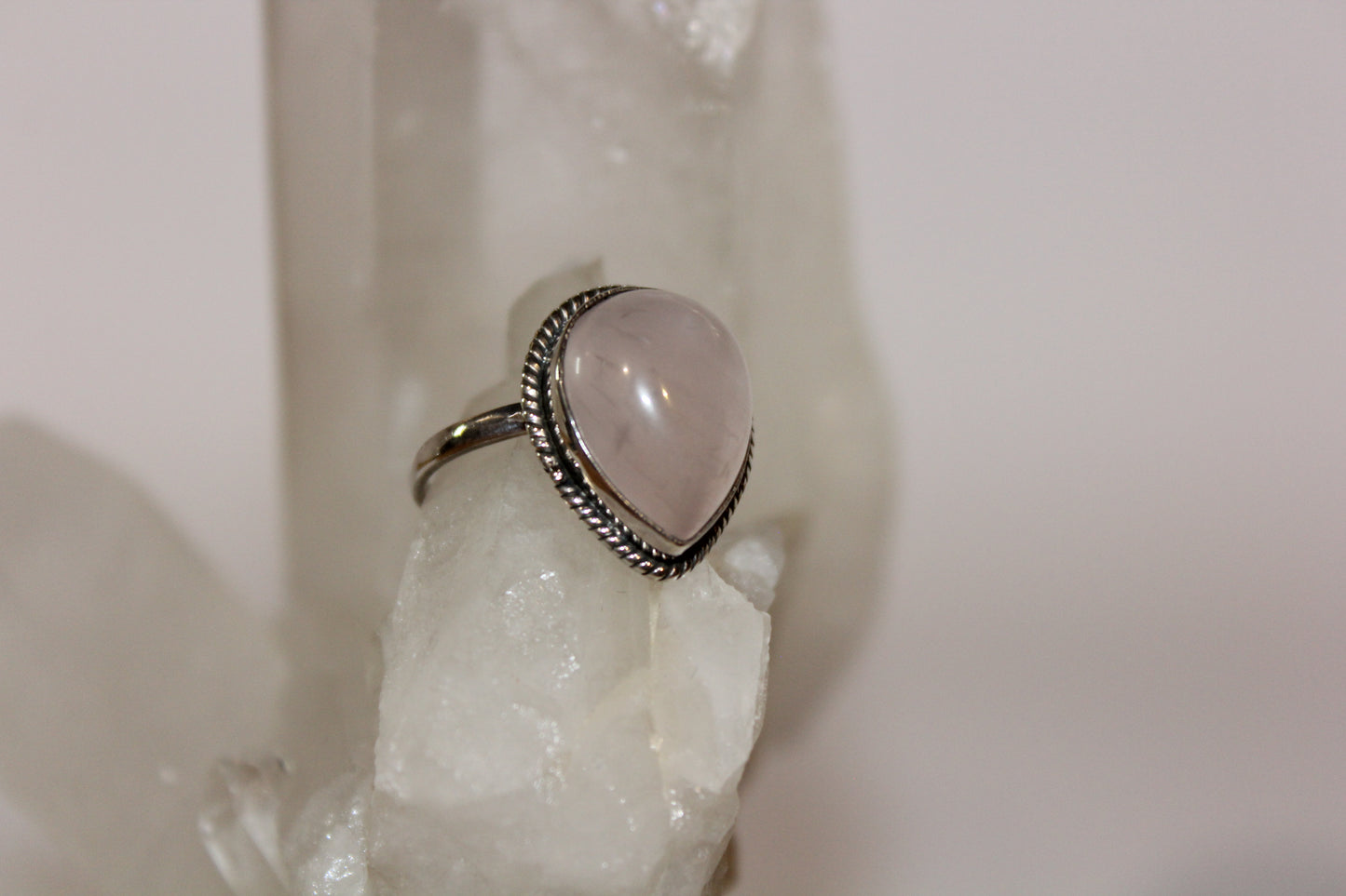 Ring - Rose Quartz - size - 10