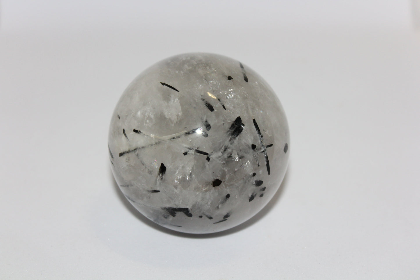 Sphere - Tourmalinated Quartz - lge