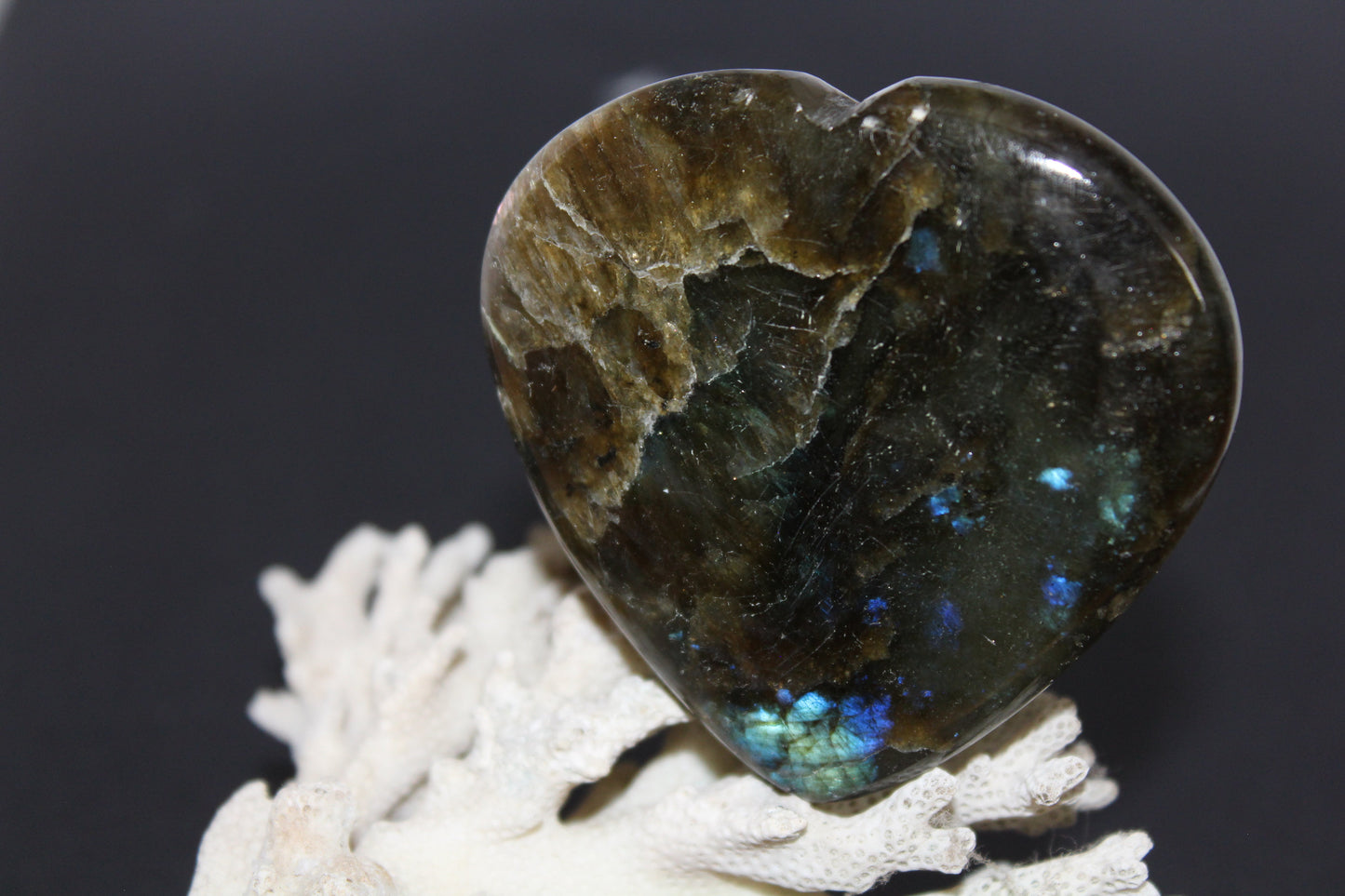 Heart - Labradorite - med