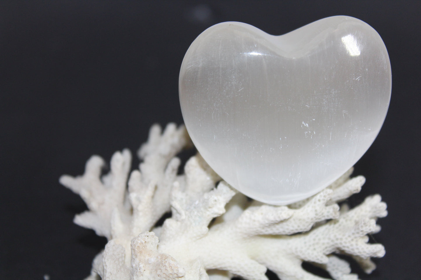 Heart - Selenite - lge