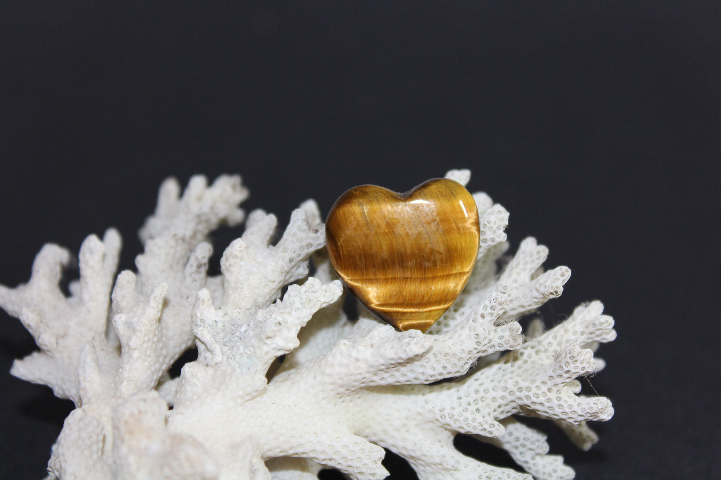 Heart - Tiger Eye - A+ Grade - xsml