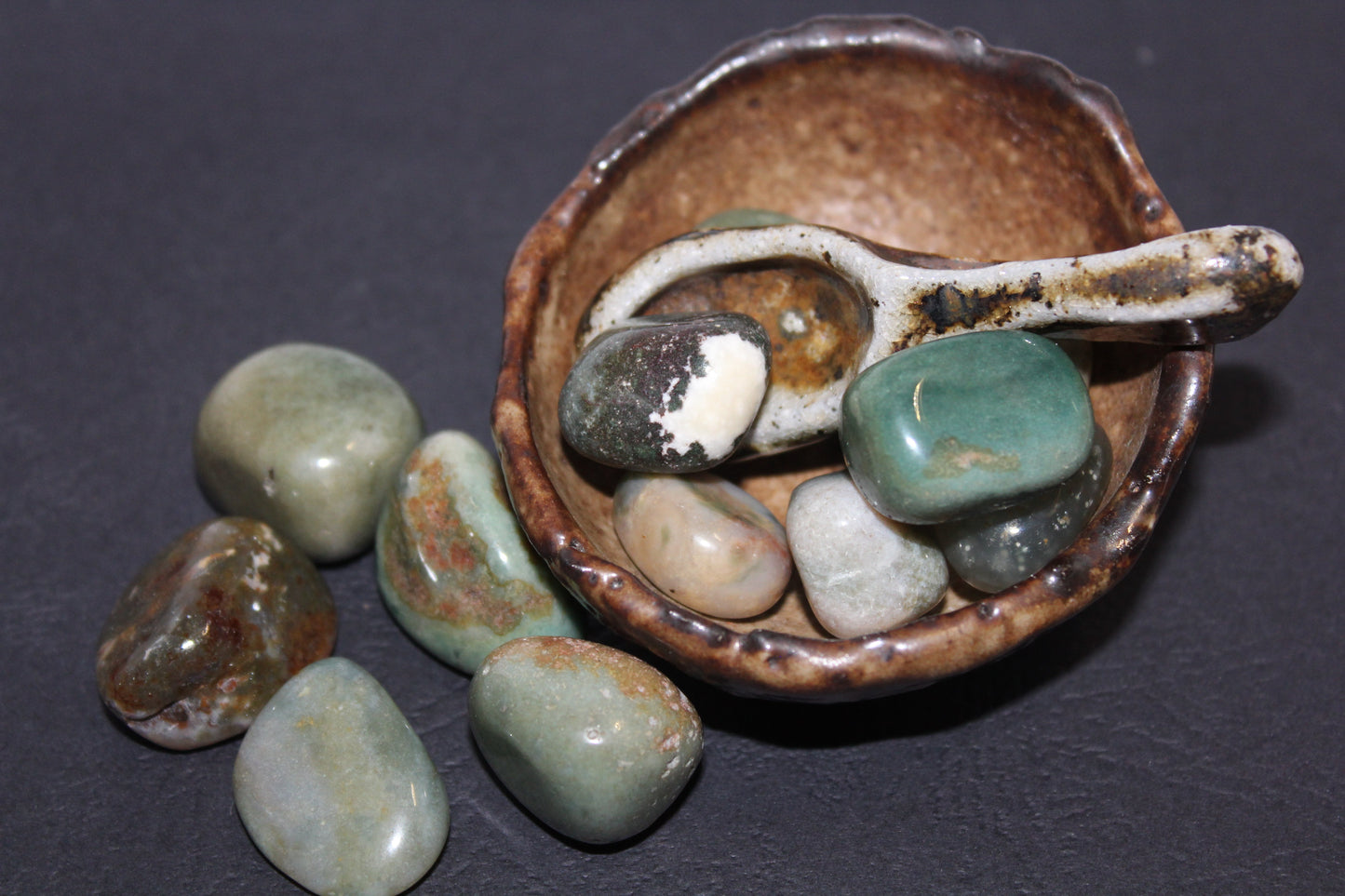 Tumbled - Moss Agate - sml