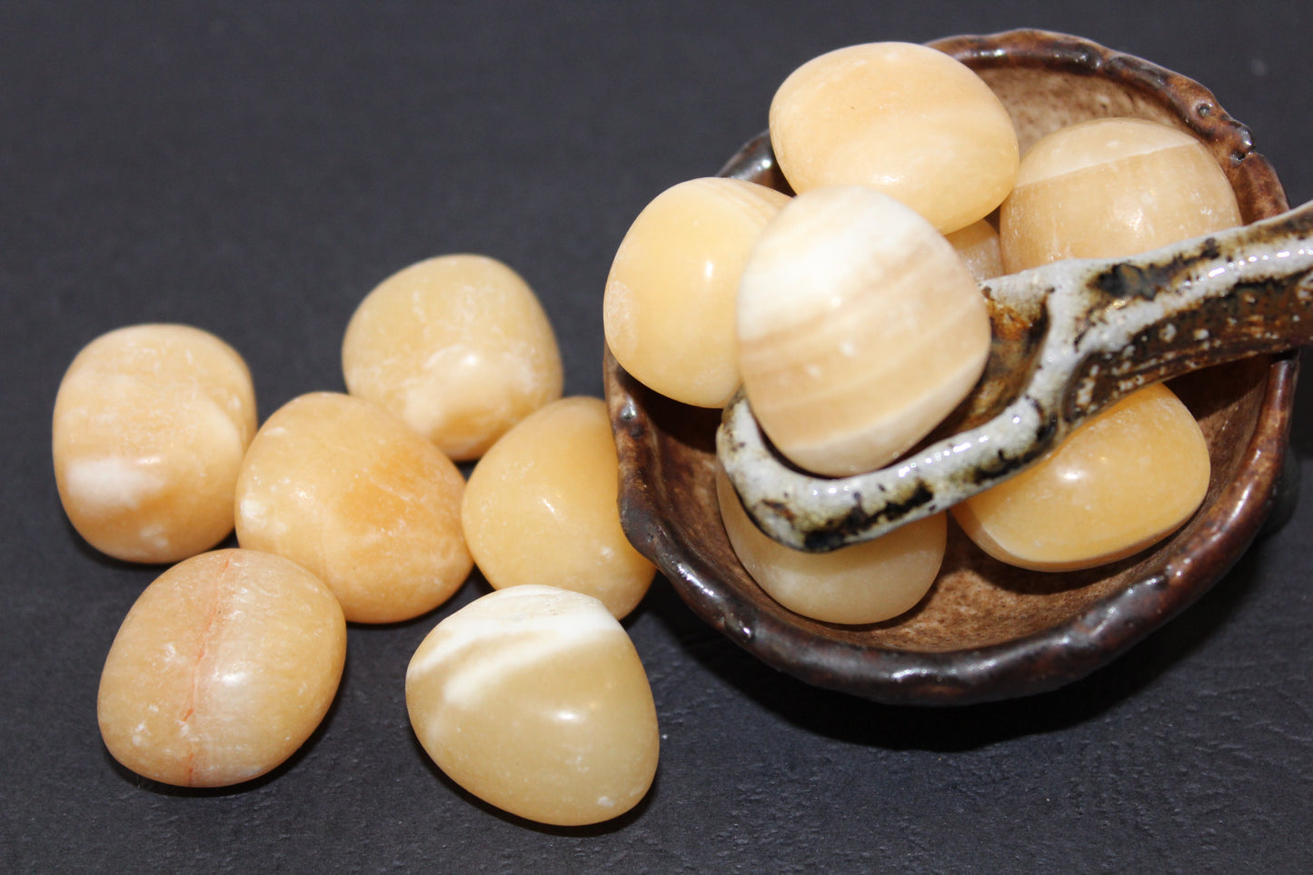 Tumbled - Honey Calcite - sml