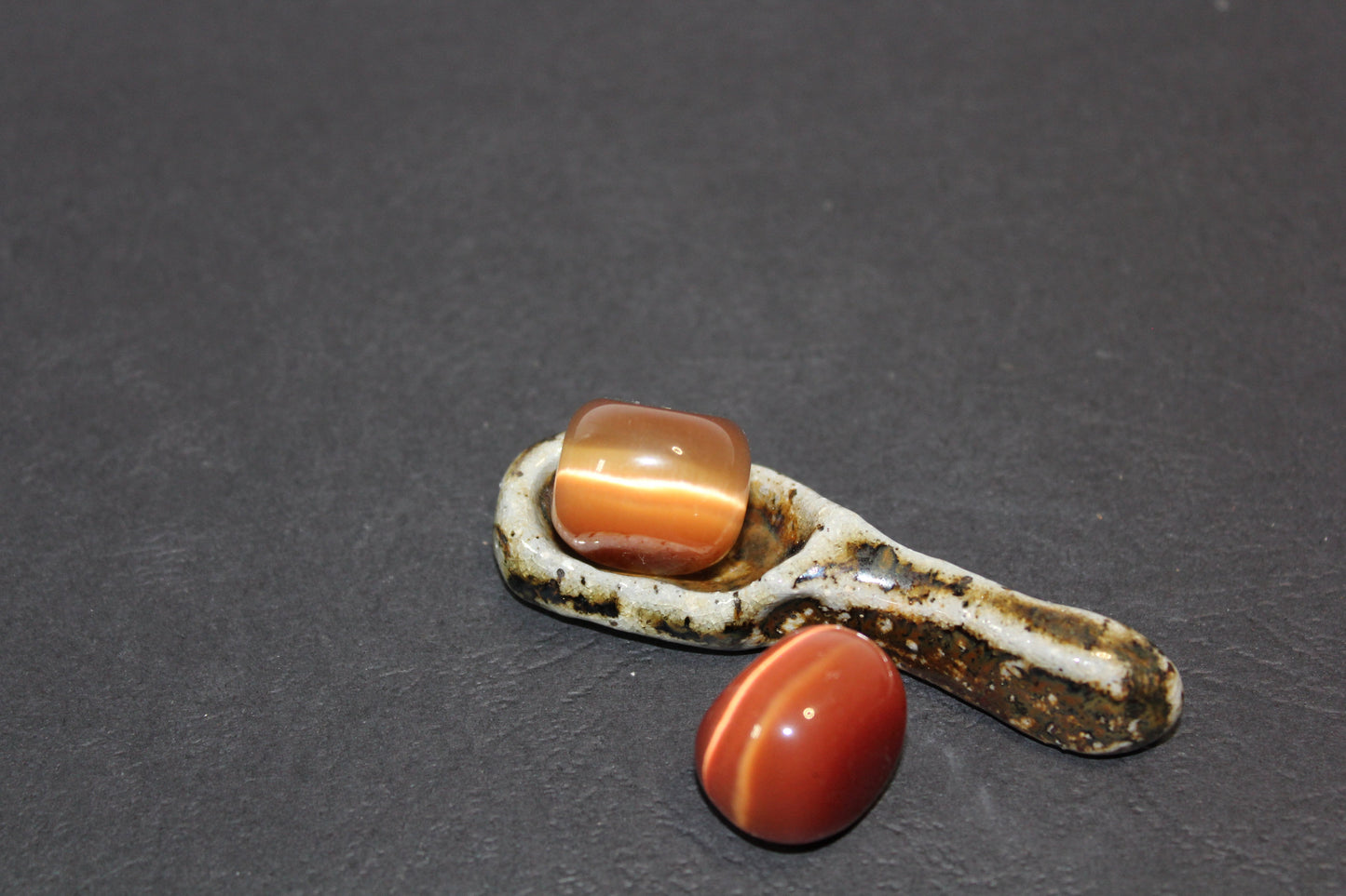 Tumbled - Cat's Eye - Orange