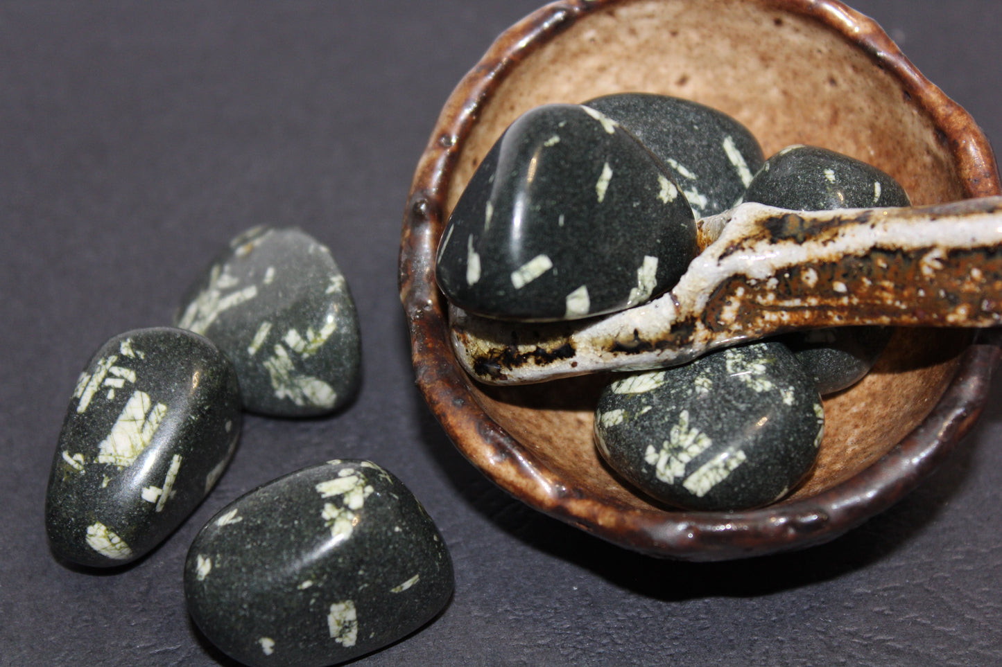 Tumbled - Chinese Writing Stone - A+ - lge