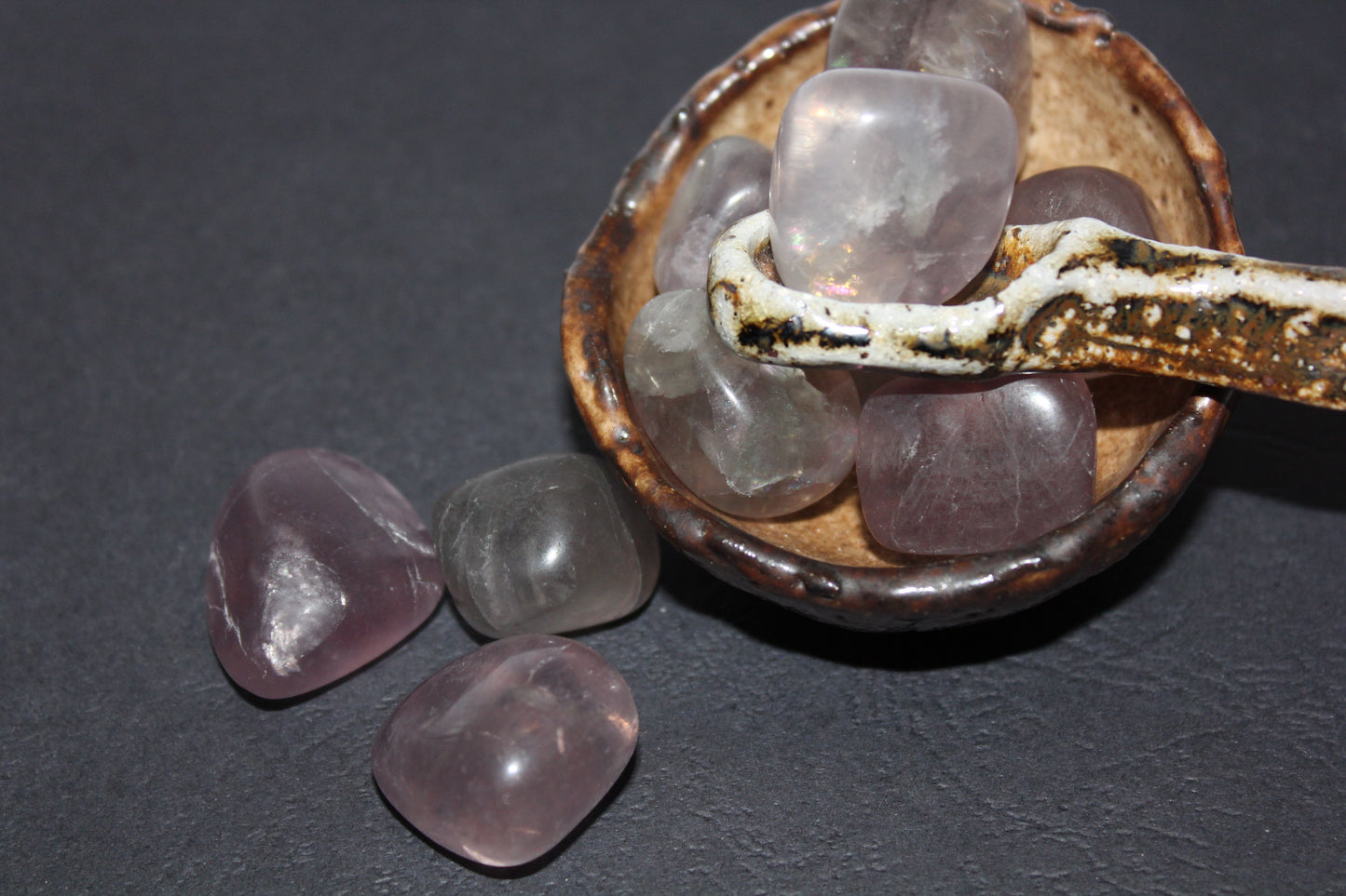 Tumbled - Lavender Fluorite - med/lge