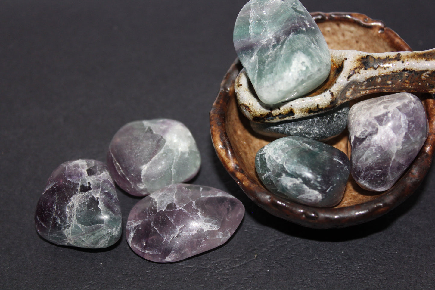 Tumbled - Fluorite - Rainbow - xlge
