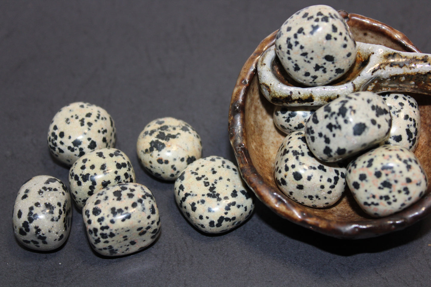 Tumbled - Dalmatian Jasper - med