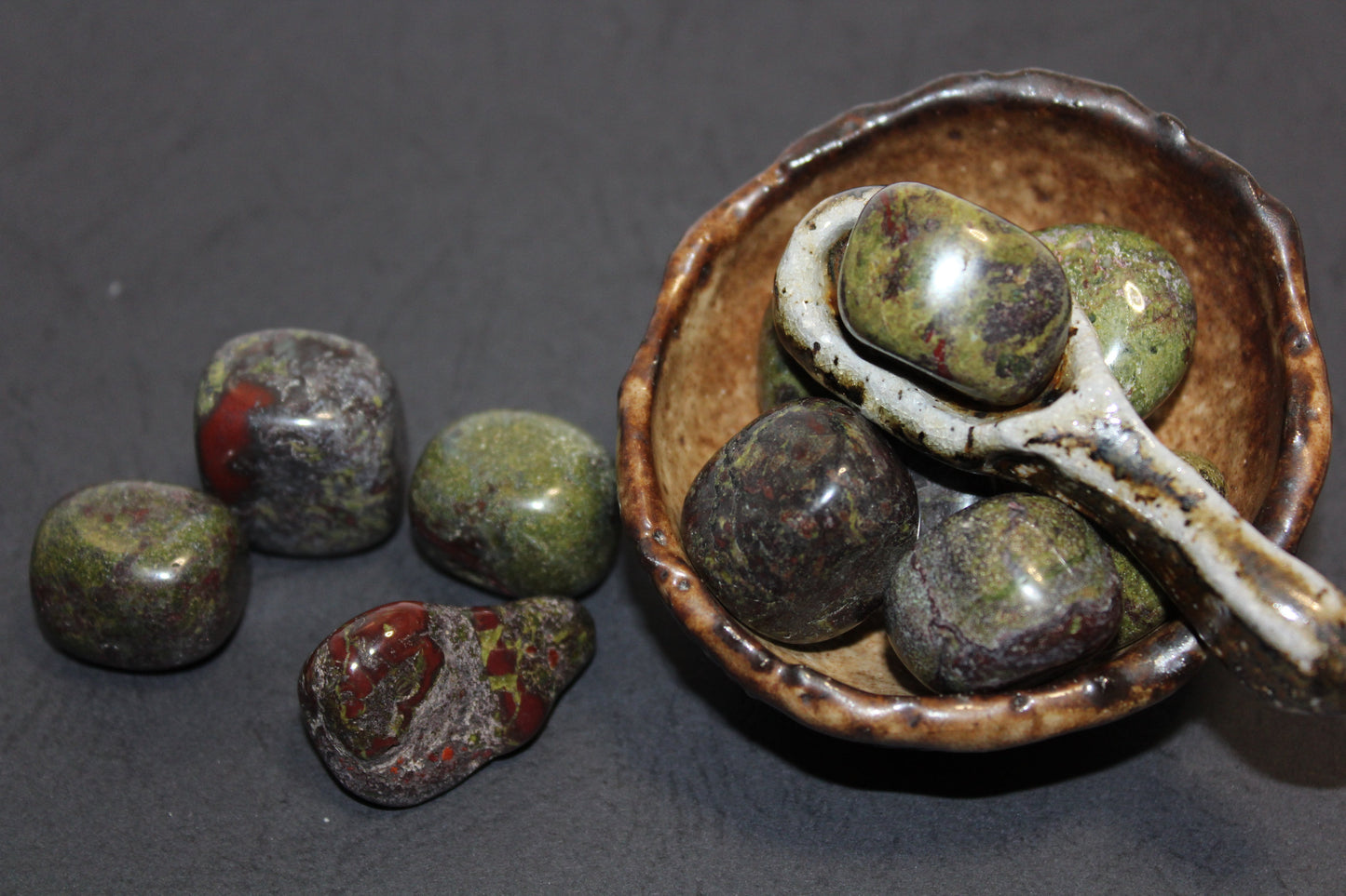 Tumbled - Dragon Blood Jasper - sml