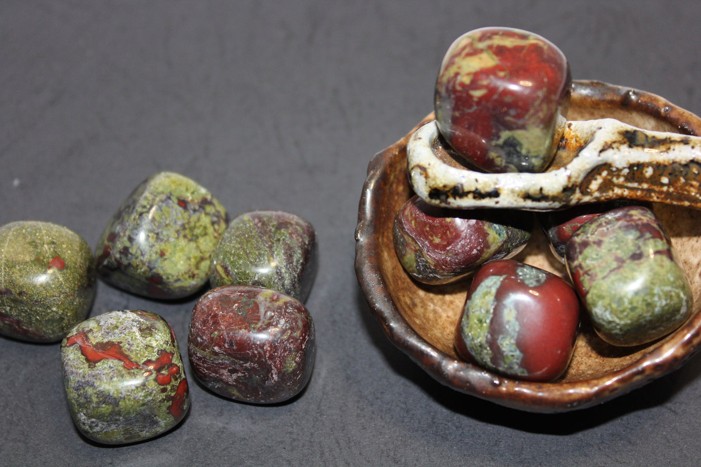 Tumbled - Dragon Blood Jasper - med