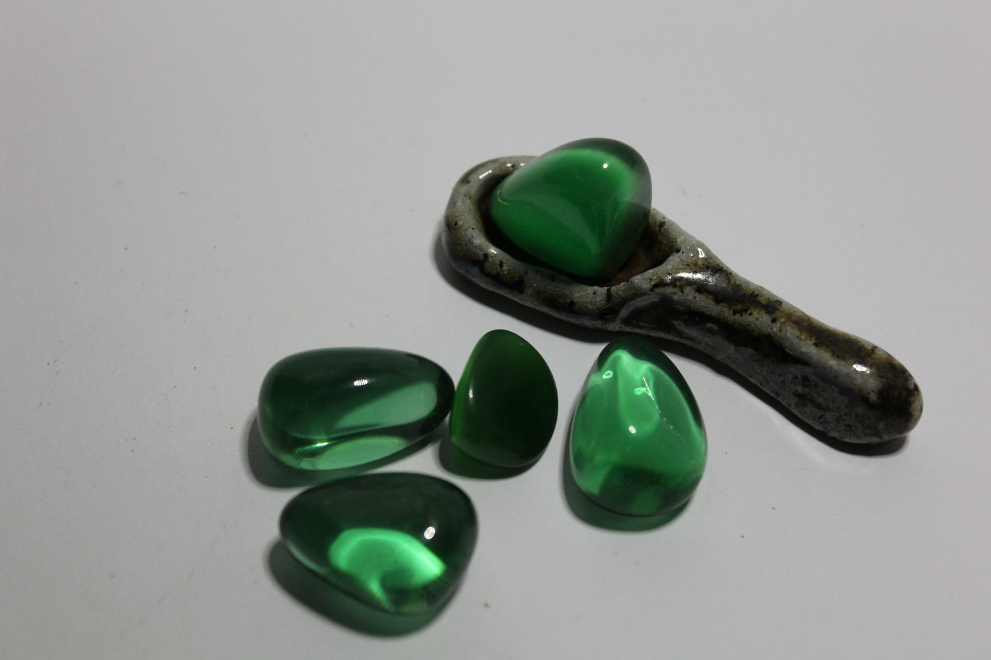 Tumbled - Green Obsidian - med