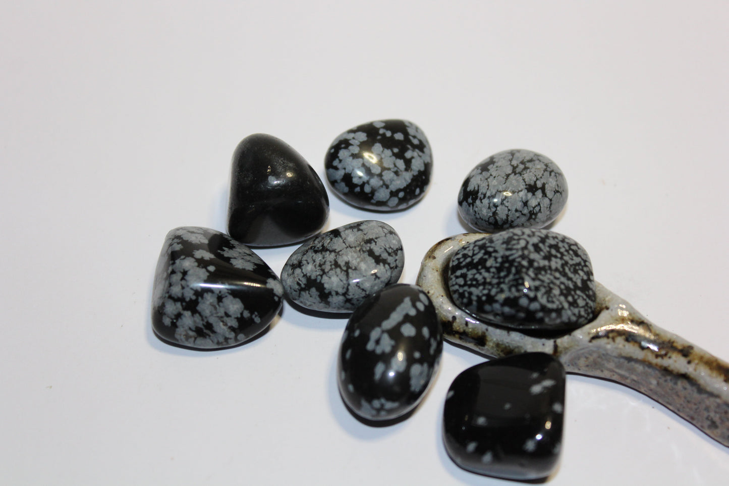 Tumbled - Snowflake Obsidian - sml