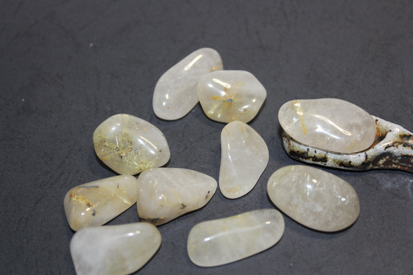 Tumbled - Rutilated Quartz -lge
