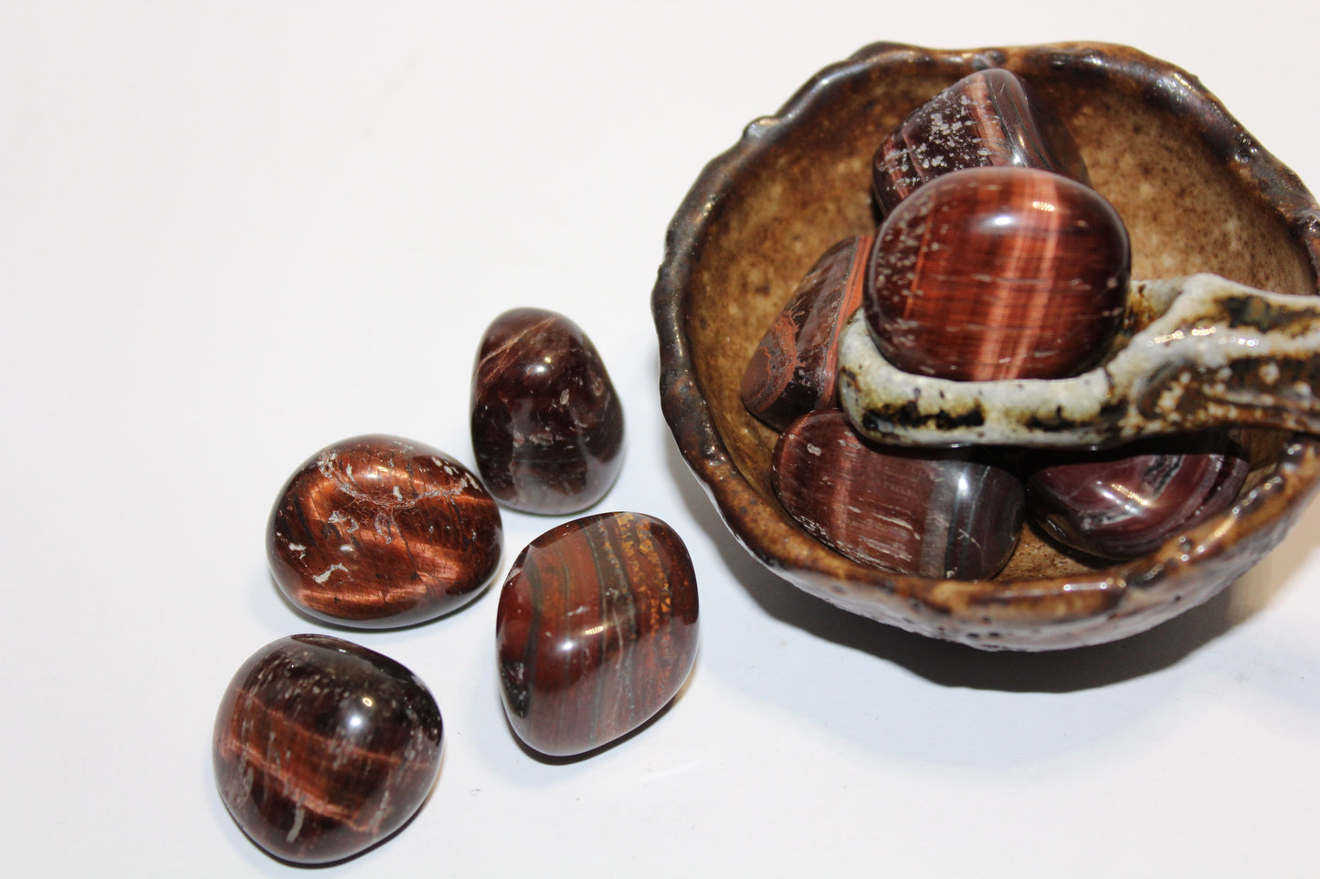 Tumbled - Red Tiger Eye - A+ - med