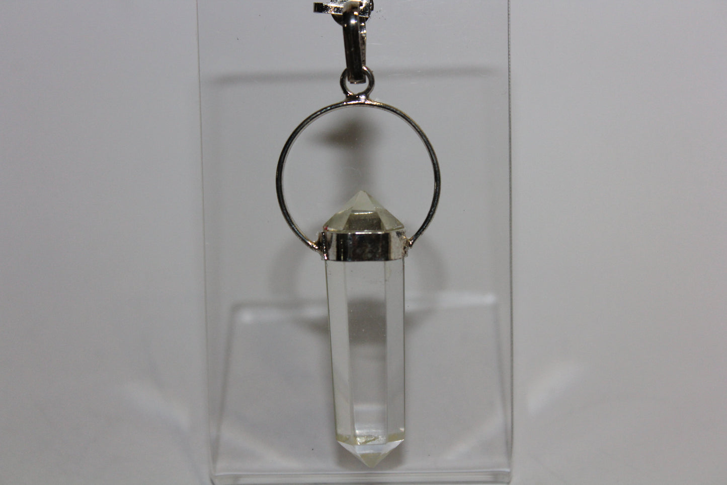 Pendant - Dbl Terminated - Clear Quartz - sml