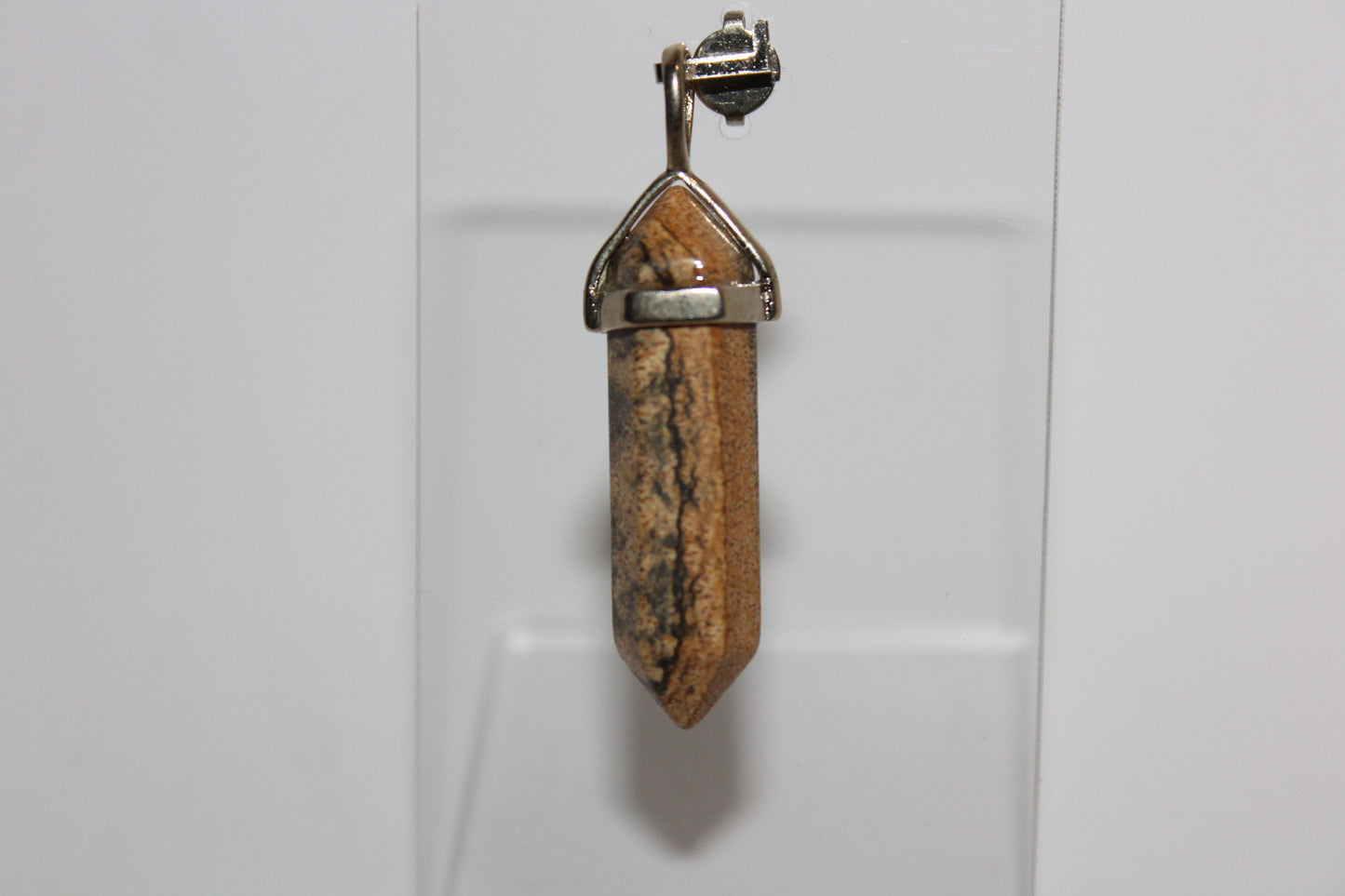 Pendant - Dbl Terminated - Picture Jasper - sml