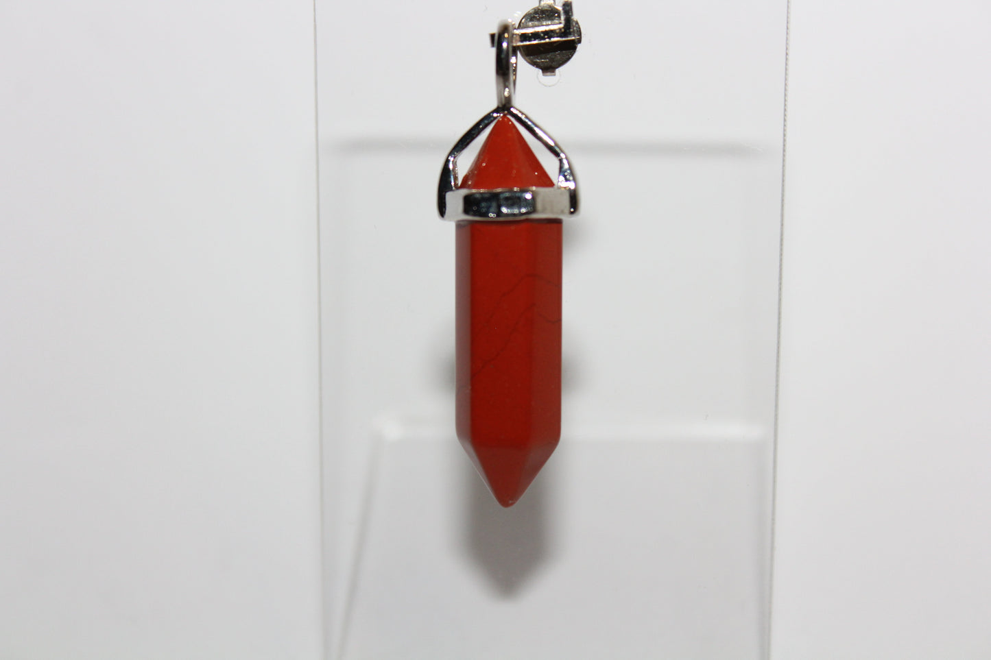 Pendant - Dbl Terminated - Red Jasper - sml