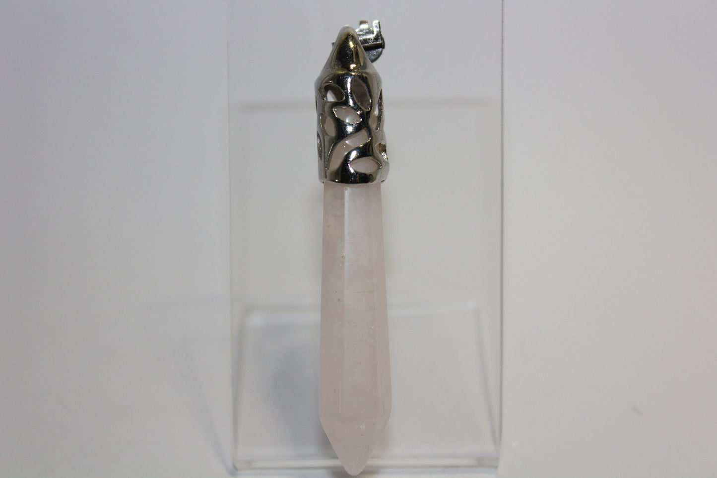 Pendant - Wand - Rose Quartz - lge