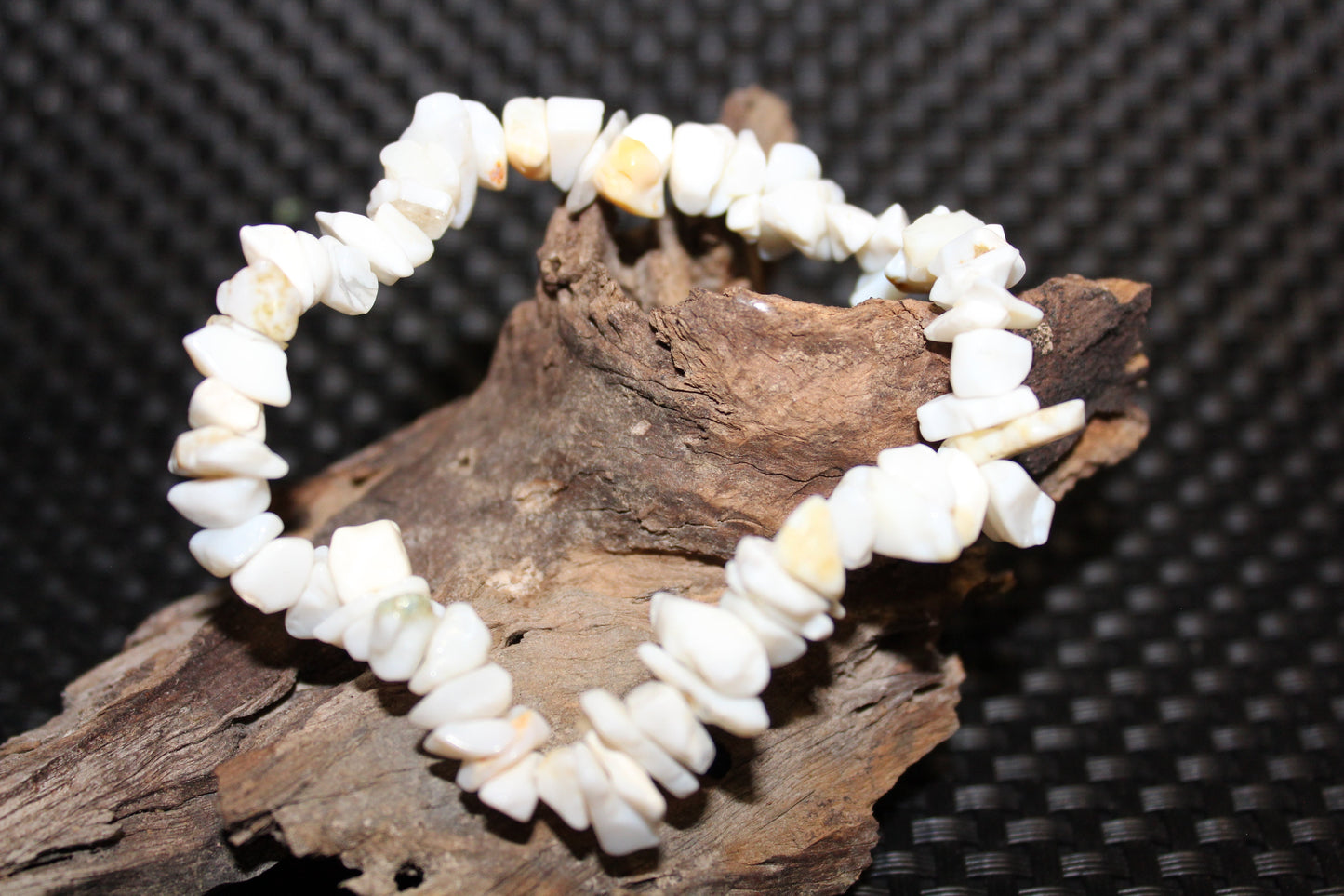 Bracelet - Chip - Opal - white