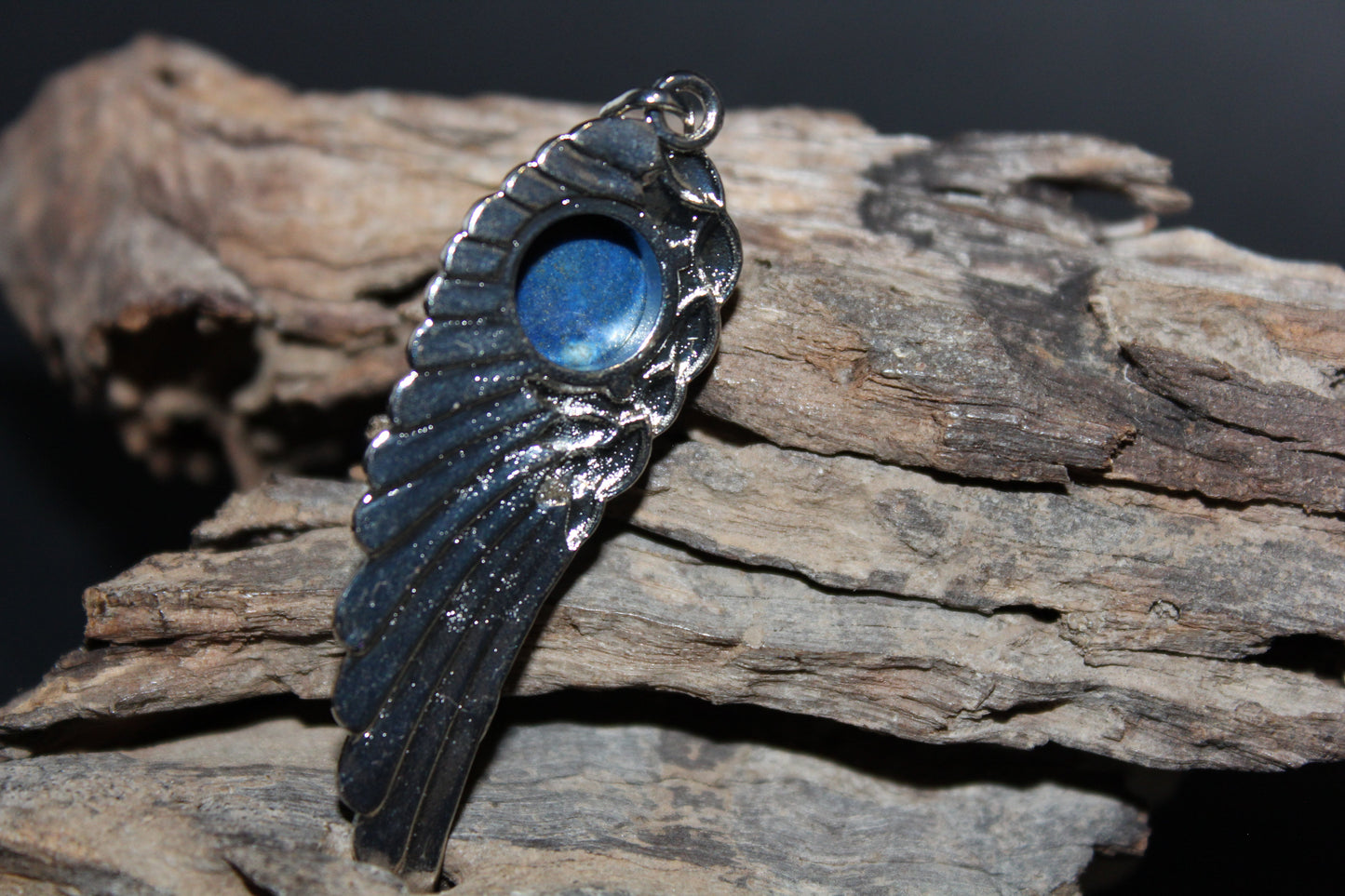 Pendant - Angel Wing - Lapis Lazuli
