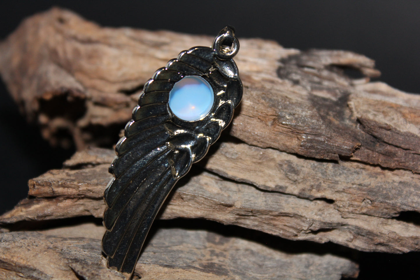 Pendant - Angel Wing - Opalite