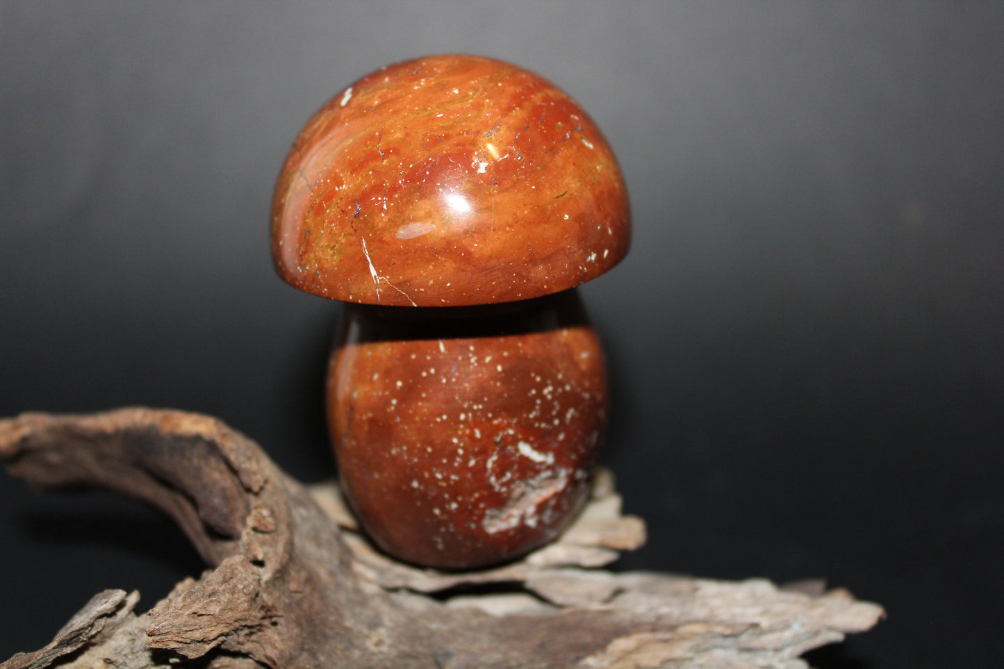 Carved - Mushroom - Red Jasper