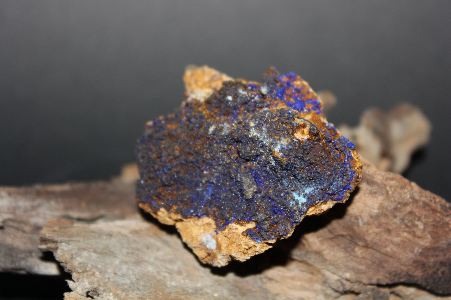 Raw - Azurite with Malachite (on matrix) - sml
