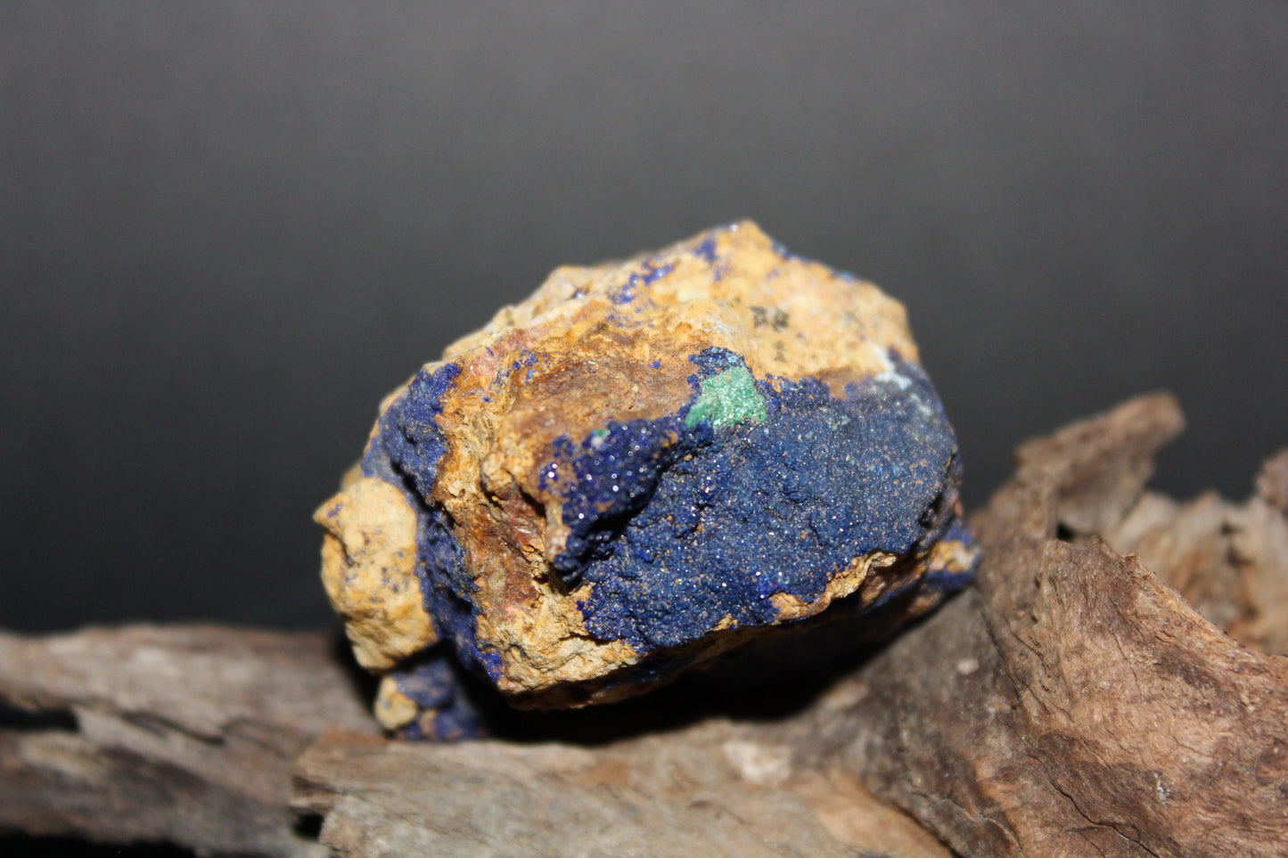 Raw - Azurite with Malachite (on matrix) - med