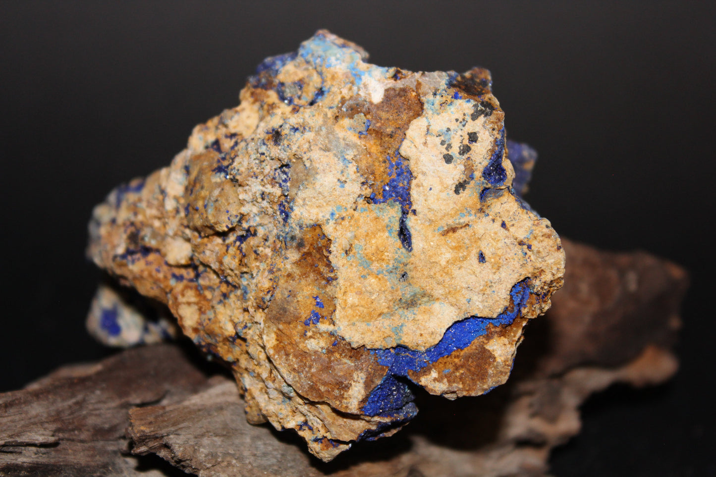 Raw - Azurite with Malachite (on matrix) - med