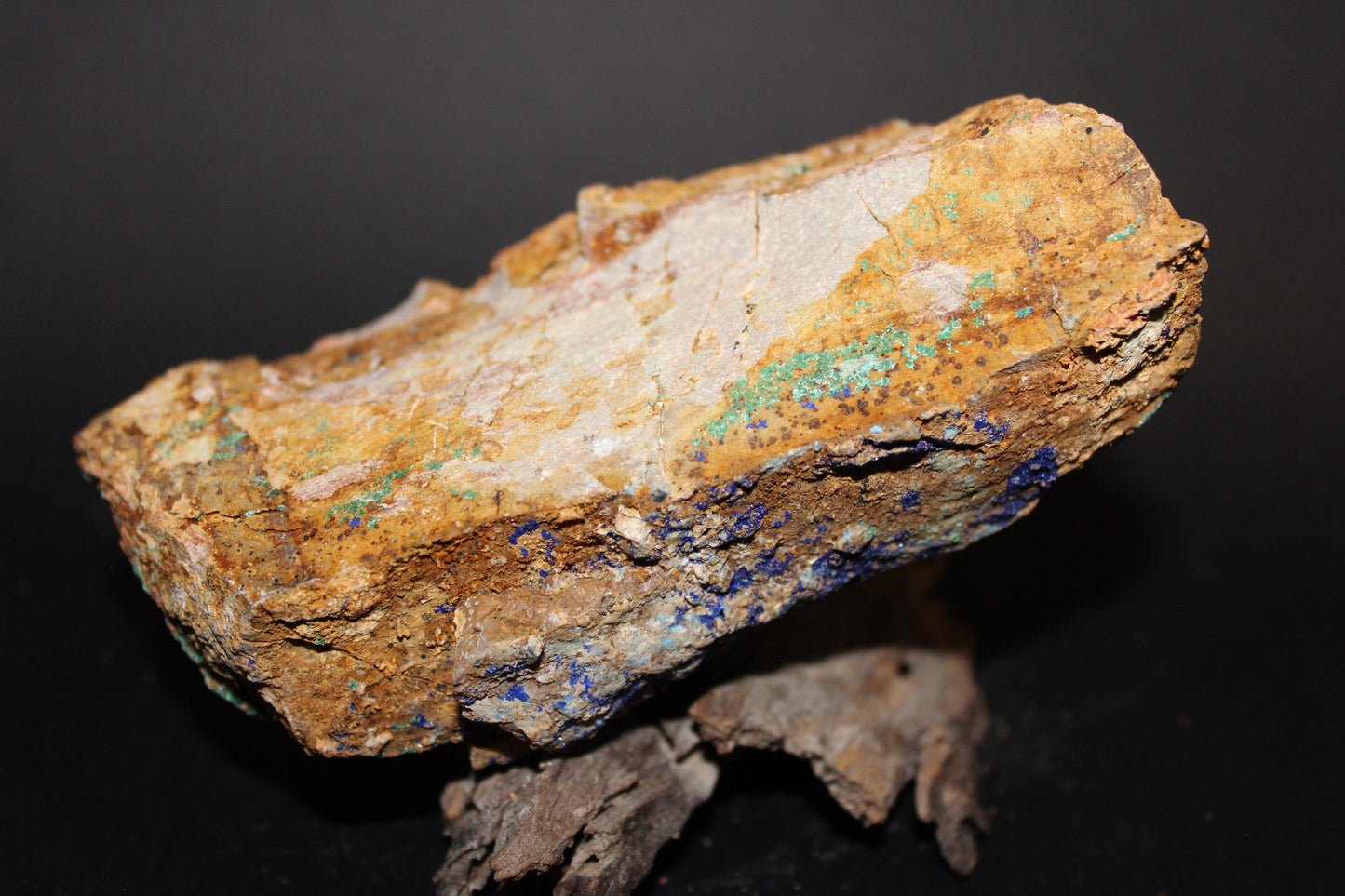 Raw - Azurite with Malachite (on matrix) - lge