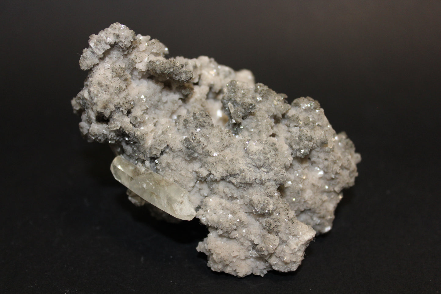Raw - Calcite (on Dolomite and Pyrite matrix - Missouri) - lge