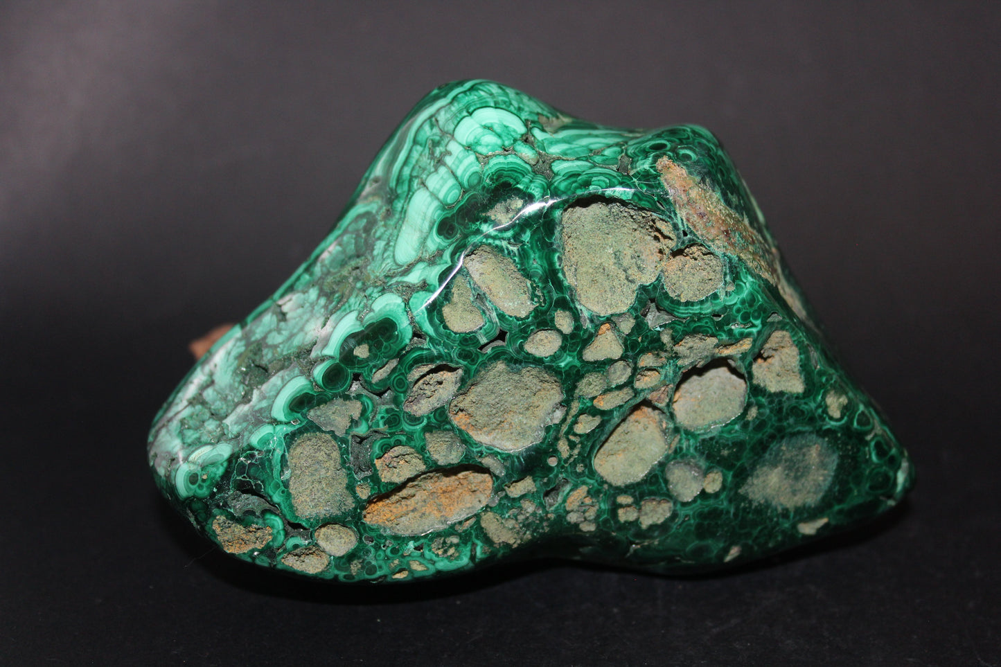Raw - Malachite (Congo) - polished - lge