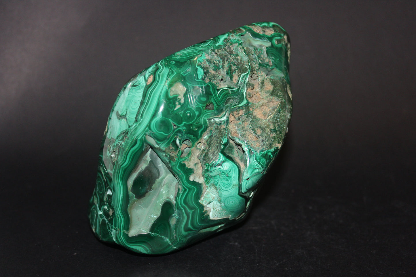 Raw - Malachite (Congo) - polished - lge