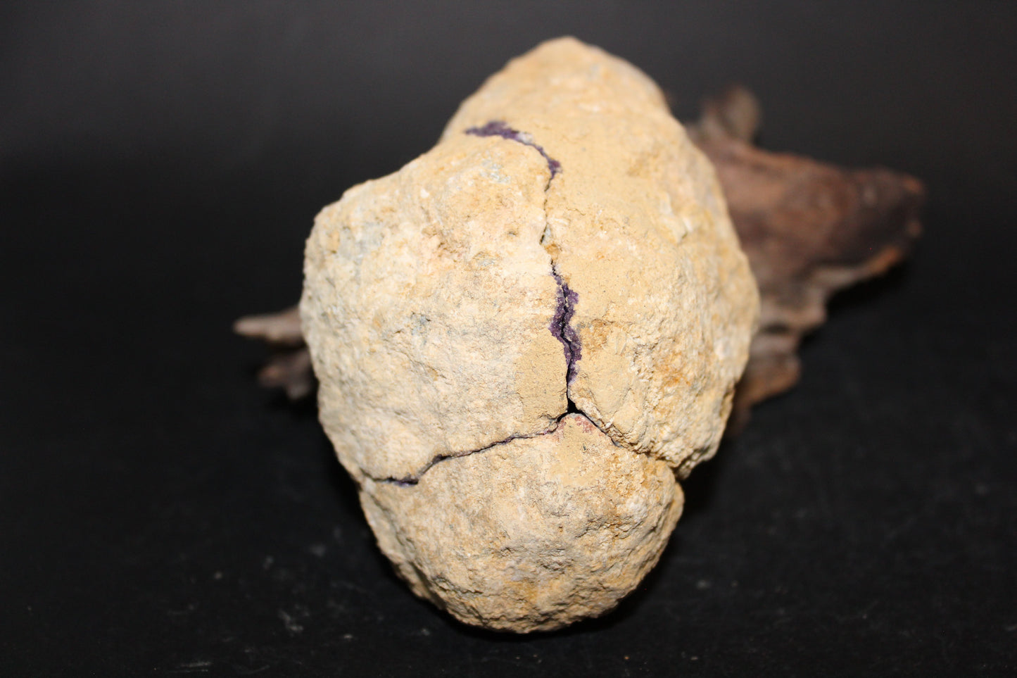 Geode - Clear Quartz (Purple/Green - dyed) - med