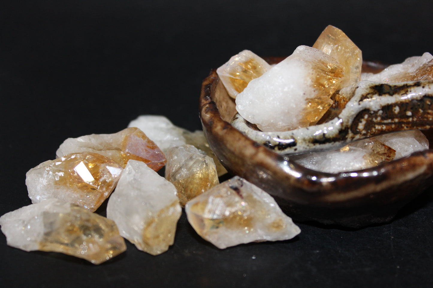 Point - Citrine (tooth) - sml/med