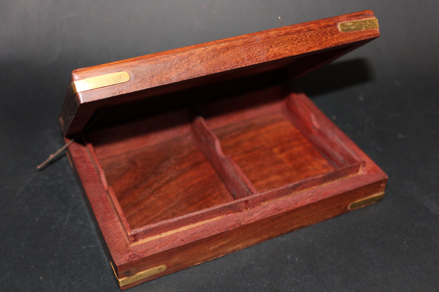 Box - timber with brass inlay