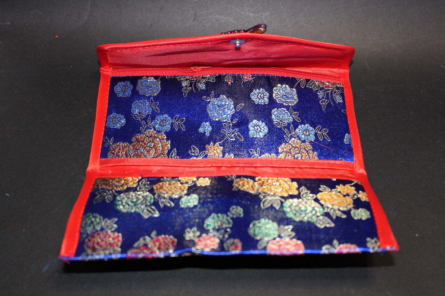 Purse - embroidered silk