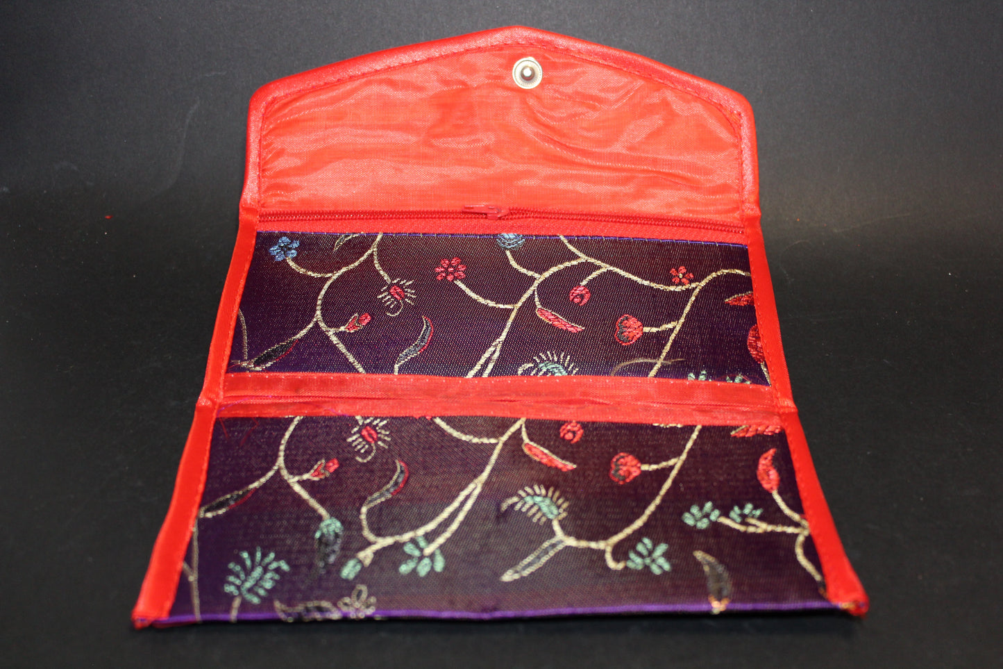 Purse - embroidered silk
