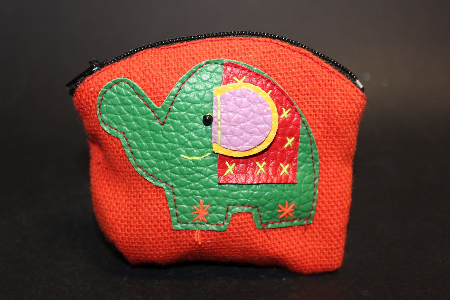 Purse - cotton (zippered) - sml