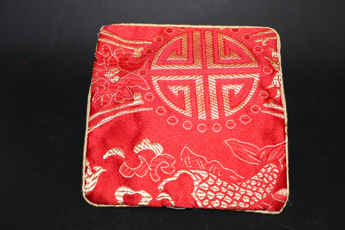 Purse - embroidered silk - sml