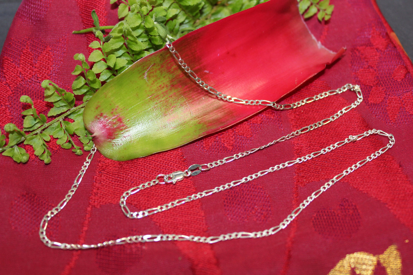 Chain - S/S - Figaro link - 55cm