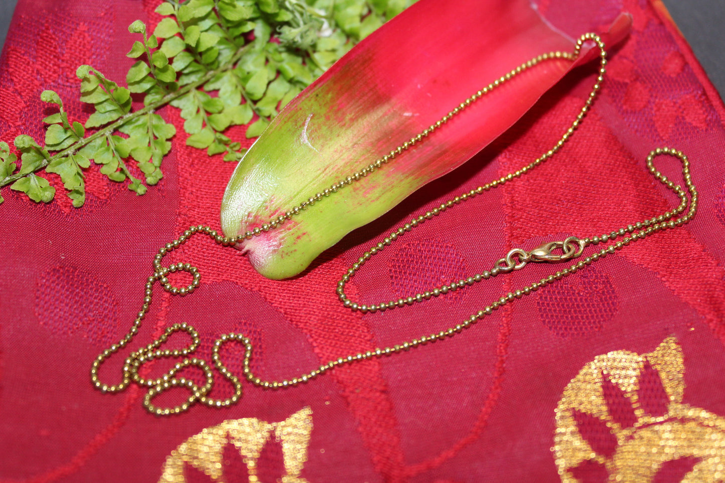 Chain - Brass - Ball link - 70cm