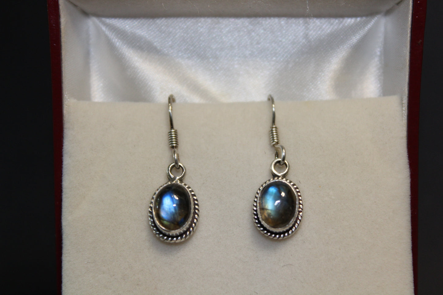 Earrings - Labradorite - oval